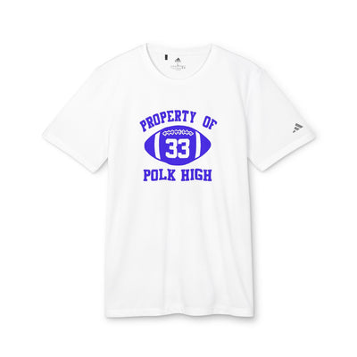 adidas® Property of Polk High Customized Unisex Sport T - shirt - Al Bundy Store - T - Shirt