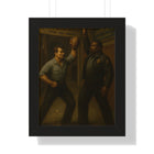 Al Bundy vs Spare Tire Dixon Framed Vertical Poster