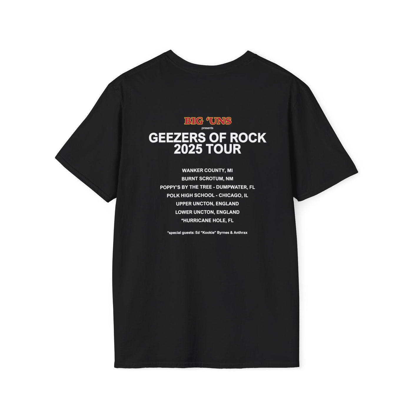 Geezers of Rock T-Shirt – Axl Bundy Old Aid Tour 2025 - Al Bundy Store - T-Shirt