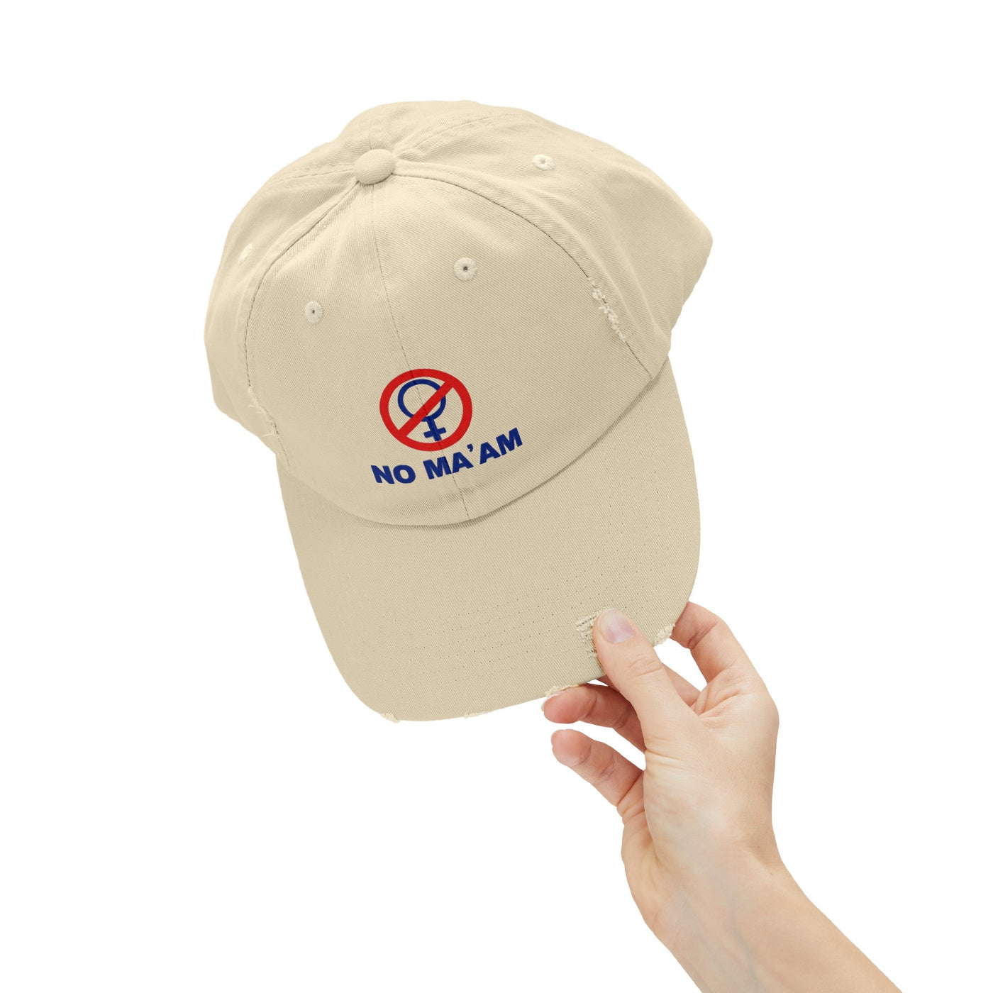 No Ma'am Distressed Cap - Al Bundy Store - Hats