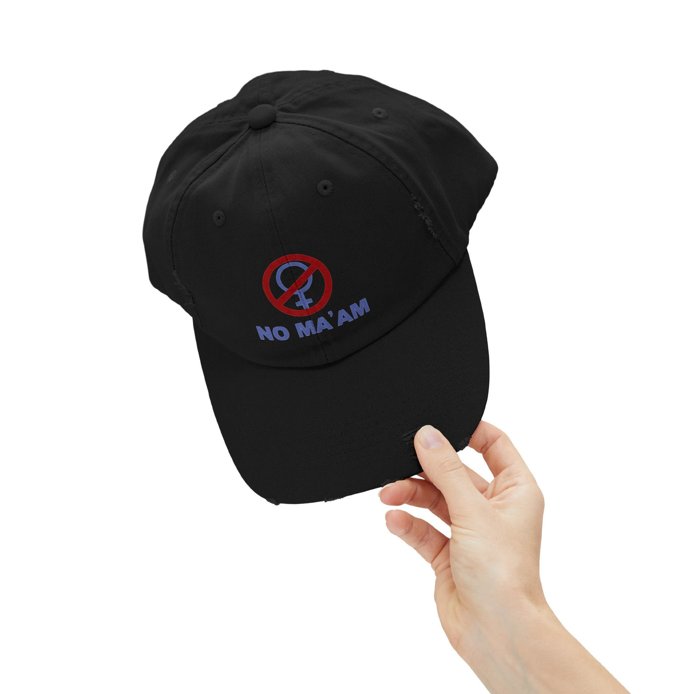 No Ma'am Distressed Cap - Al Bundy Store - Hats