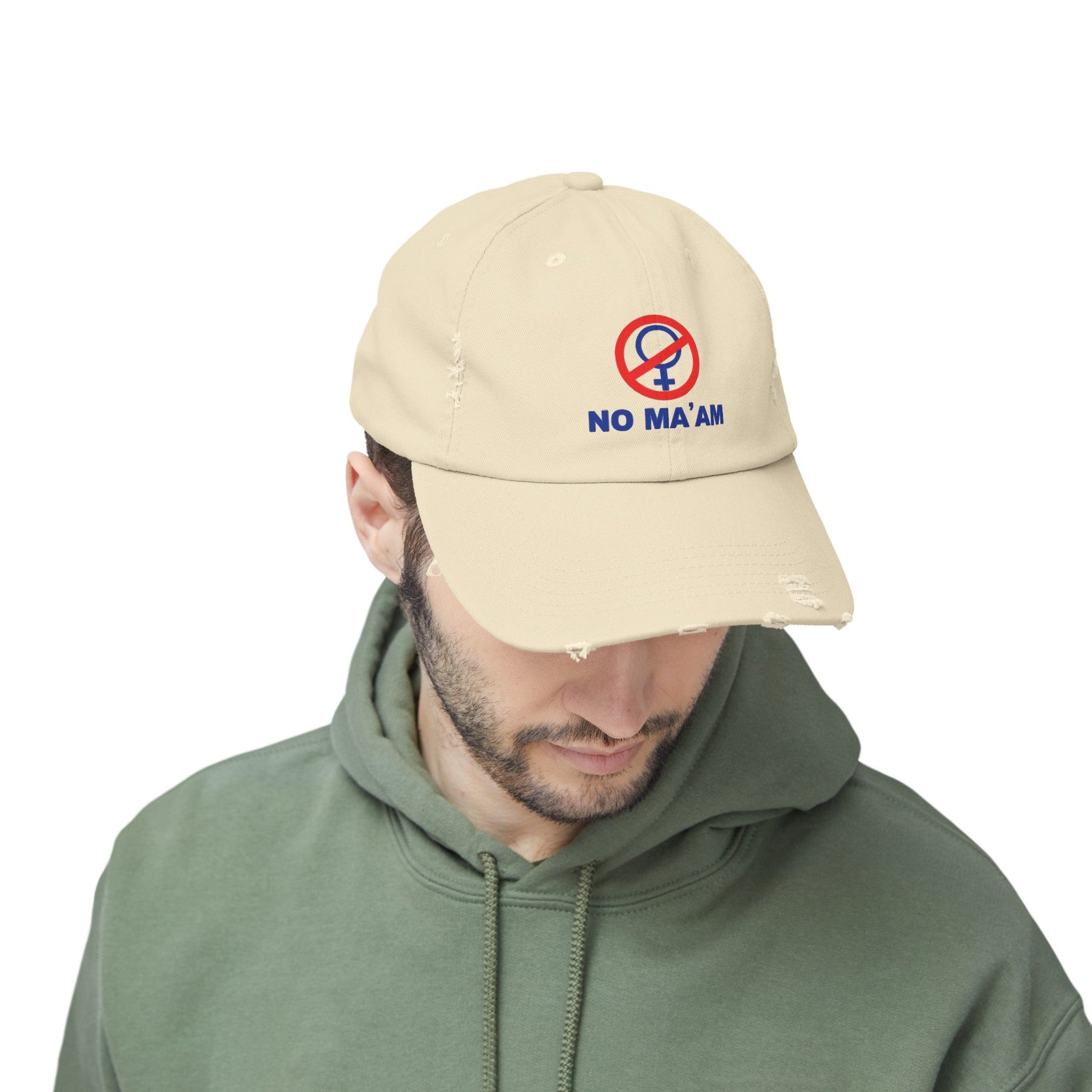 No Ma'am Distressed Cap - Al Bundy Store - Hats