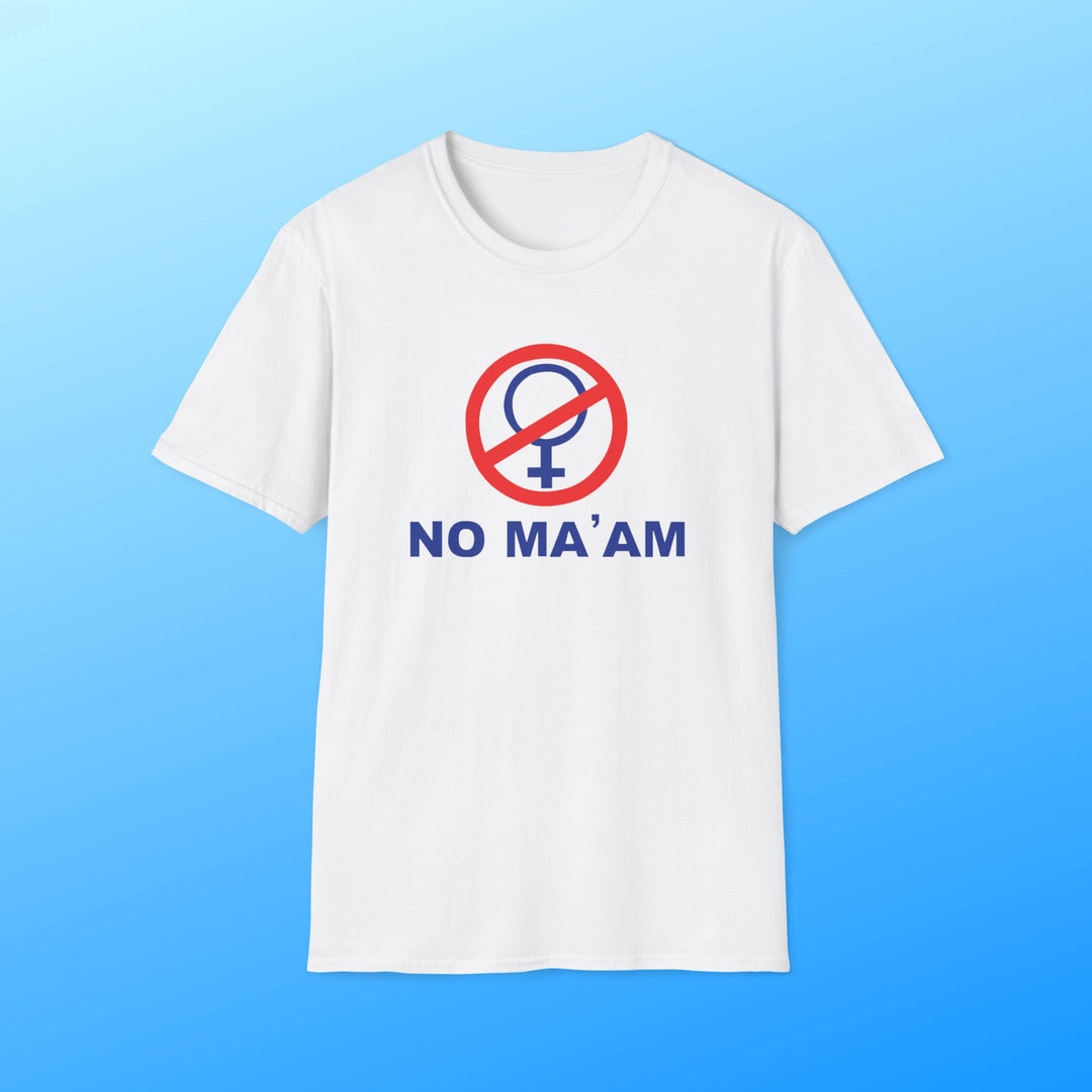 Fun T-Shirt 'No Ma'am' – Größe M, Halbarm, Lässiges Basic-Shirt