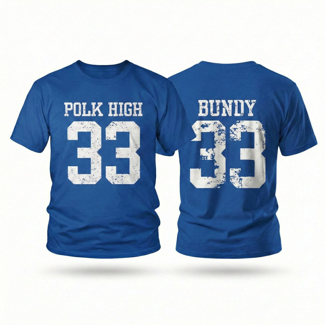 Maillot Al Bundy Marié Avec Enfants - Jersey Football Vintage Bleu
