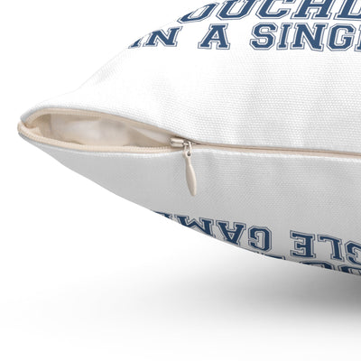 Four Touchdowns In A Single Game | Spun Polyester Square Pillow - Al Bundy Store - Home Decor