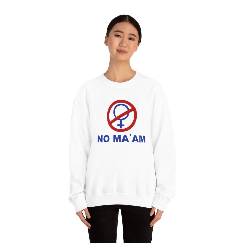 No Ma'am | Unisex Heavy Blend™ Crewneck Sweatshirt - Al Bundy Store - Sweatshirt