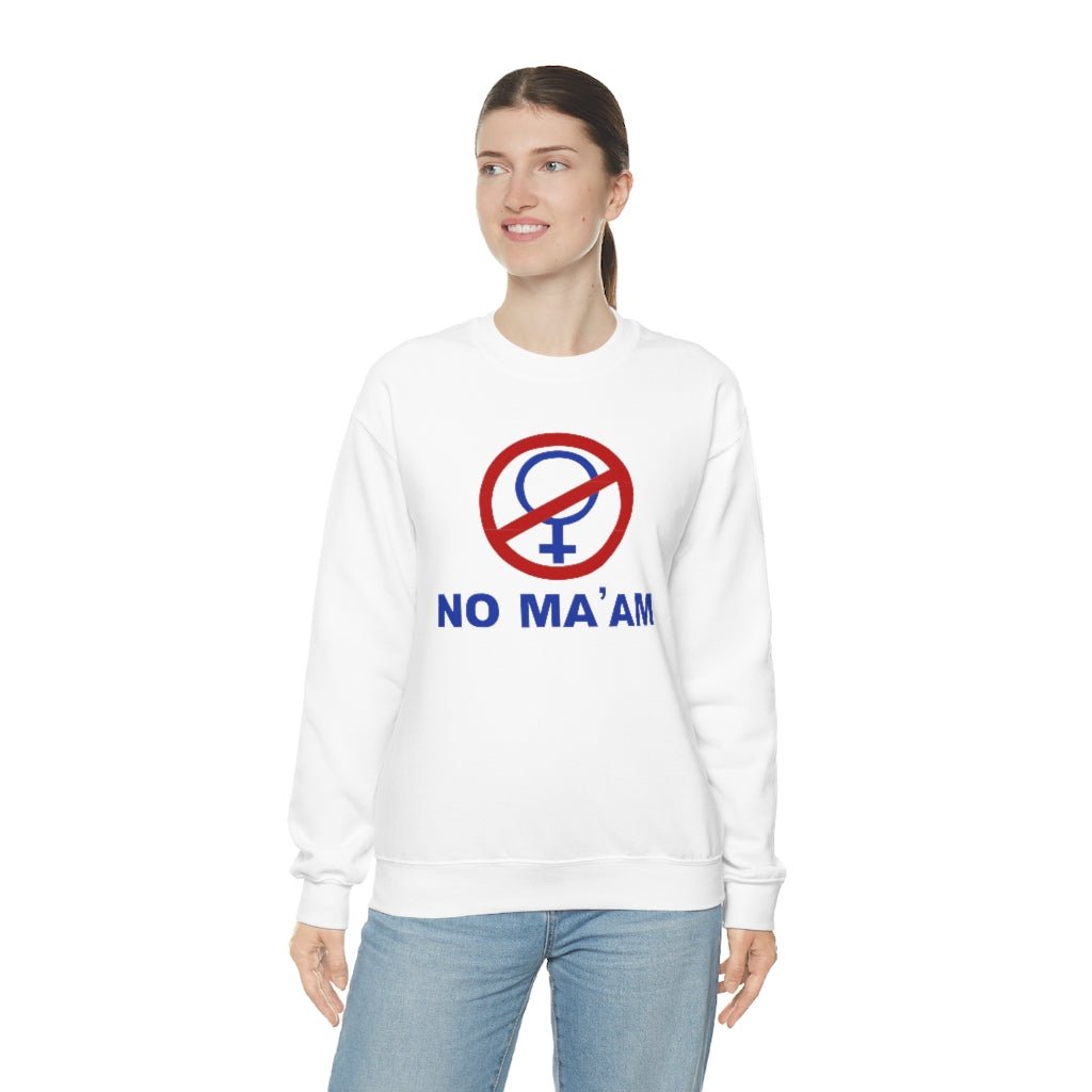 No Ma'am | Unisex Heavy Blend™ Crewneck Sweatshirt - Al Bundy Store - Sweatshirt